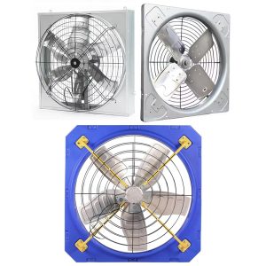 ventilator de evacuare pentru grajduri de vite, ventilare suspendată