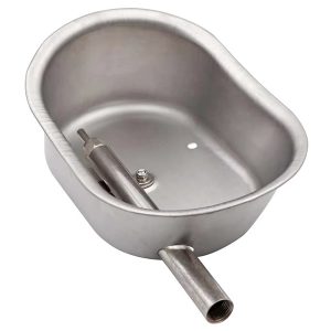 bol oval din oțel inoxidabil pentru apa de băut a porcilor